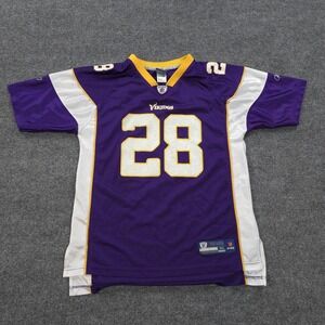 Minnesota Vikings Jersey Youth XL Purple 28 Adrian Peterson NFL Football Reebok